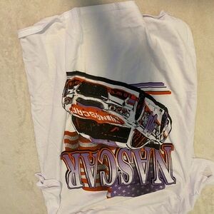 NASCAR White Cotton Tee